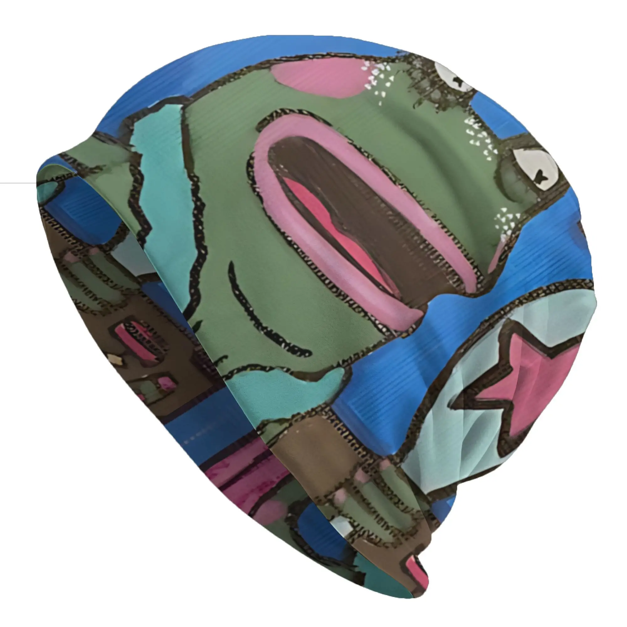 Gorros   Outdoor Hats Bath Frog Character Print Thin Hat Bonnet Special Skullies Beanies Caps Men Women's Earmuffs