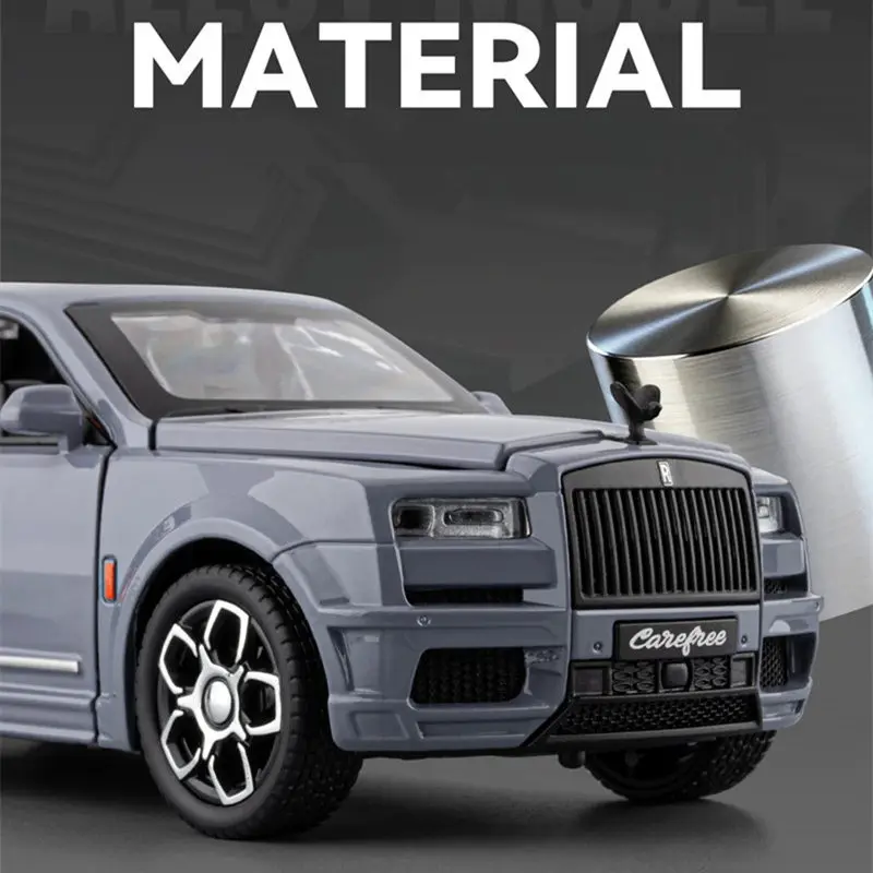 1/32 Cullinan Alloy Luxy Full Size SUV Car Model Diecast Metal Off-road Vehicle Car Model Simulation Sound Light Collection Gift