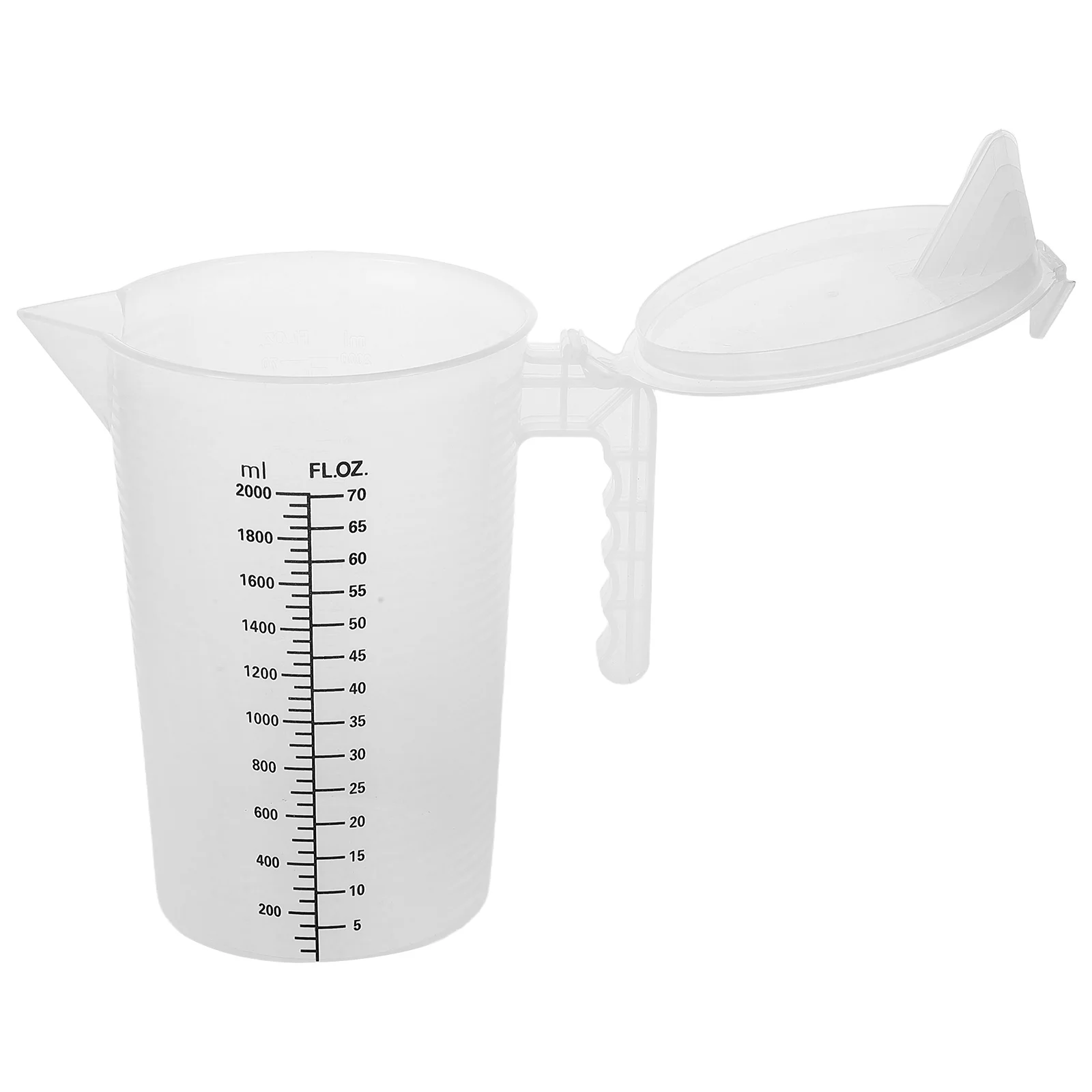

Plastic Measuring Jug Large Capacity Pitcher Lid Spout Clear Scale Accurate Liquid Measurement Kitchen Measuring Cup