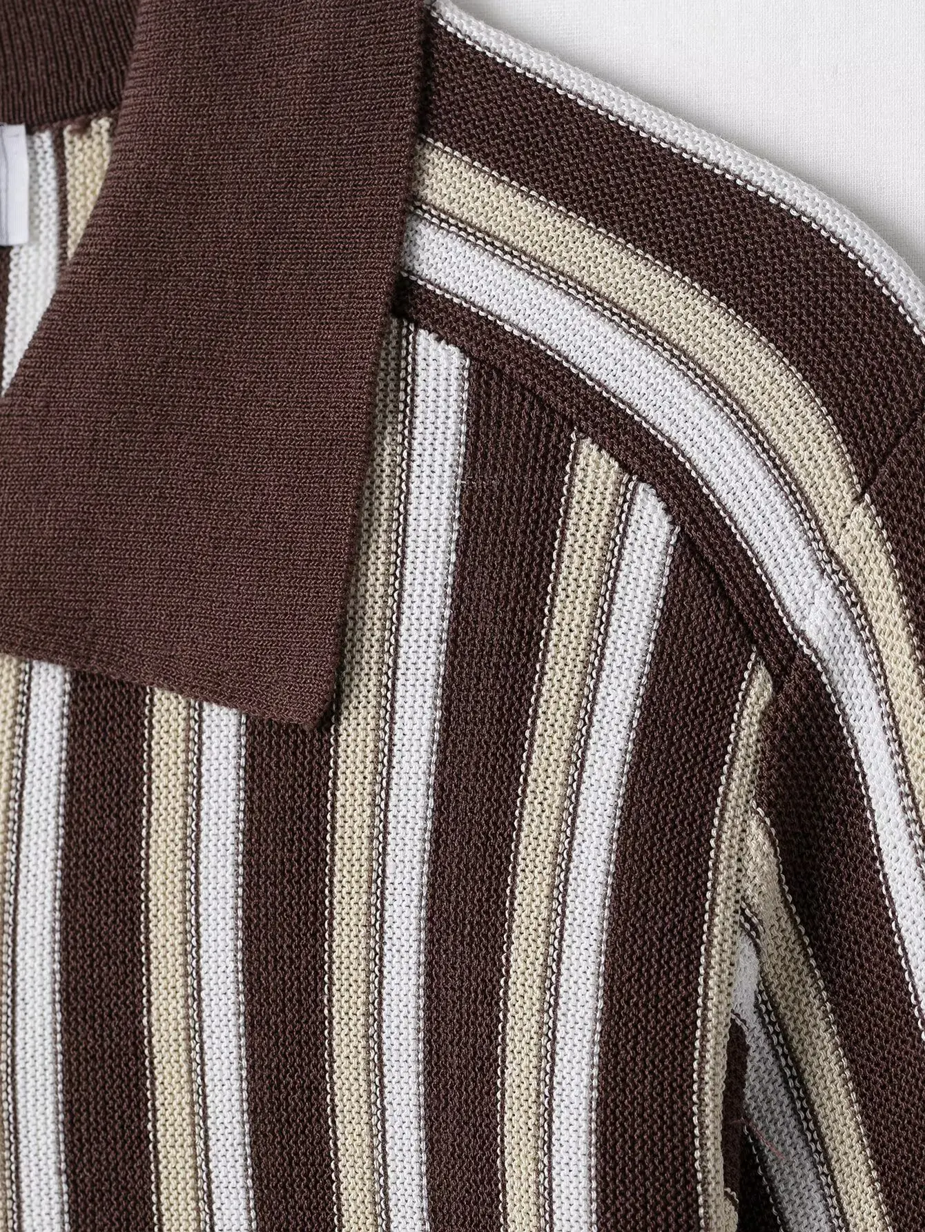 Tangada 2025 Suéter feminino listrado de malha jumper manga curta cardigan BE0711