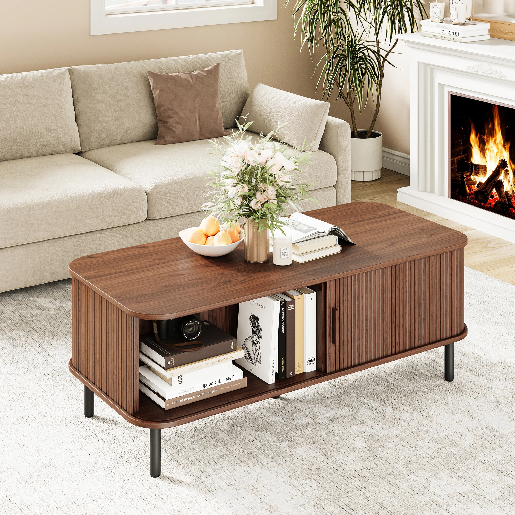 Coffee Table With Storage,47.2