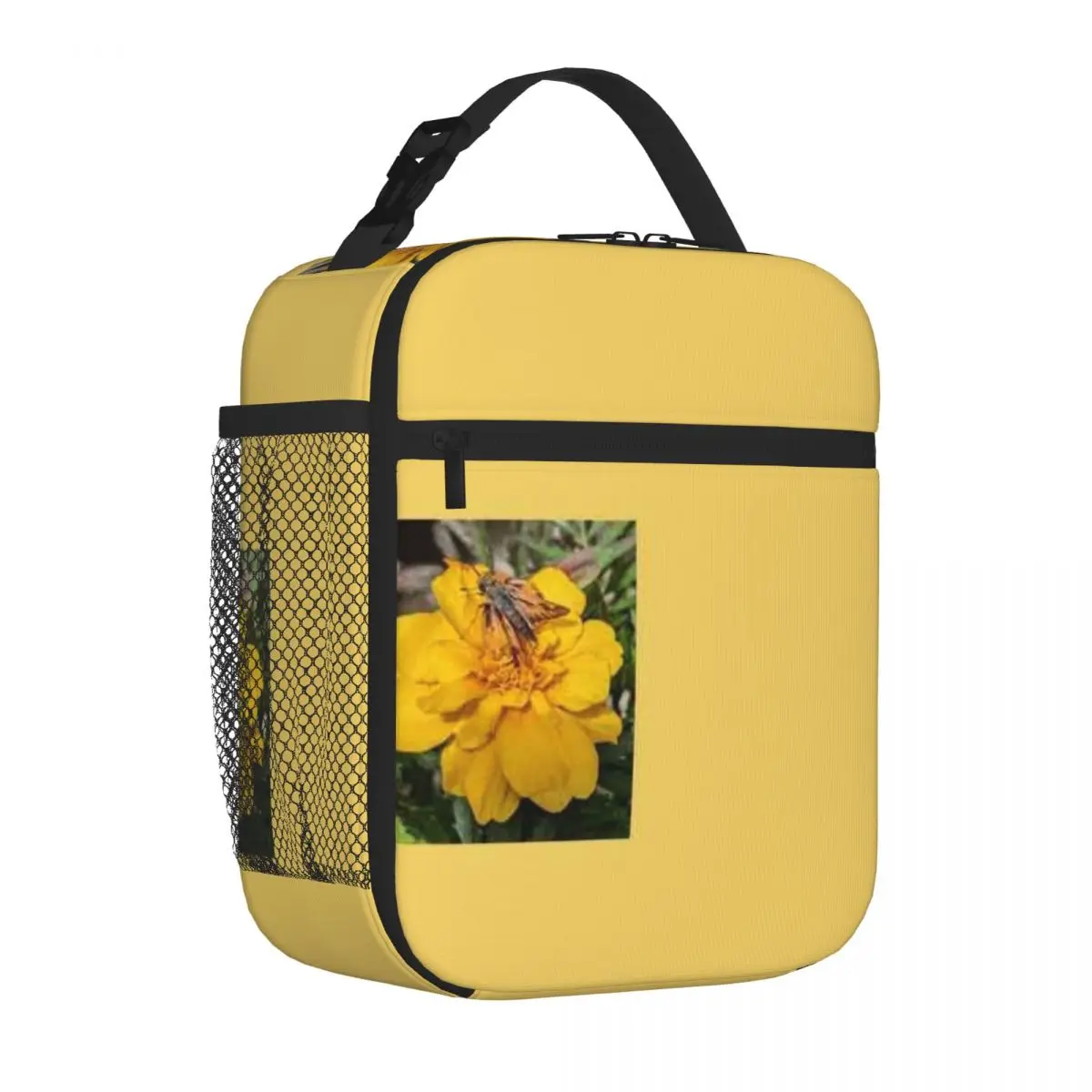 Bestselling Skipper On Marigold Denim Style Foldable Lunch Bag Weekend Getaway Lunch Tote