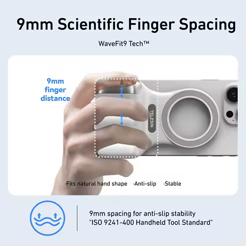 TELESIN Magnetic Phone Camera Shoot Hand Grip Phone Holder Shooting Aid Remote Control Handle for Iphone HUAWEI SAMSUNG Phone - Image 3