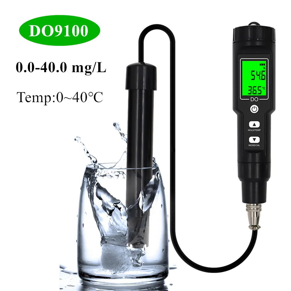 Imagem -03 - Multifunções Dissolvido Medidor de Oxigênio Portátil Caneta Qualidade da Água Tester Oxigênio Analisador Detector Concentração Aquário Tester