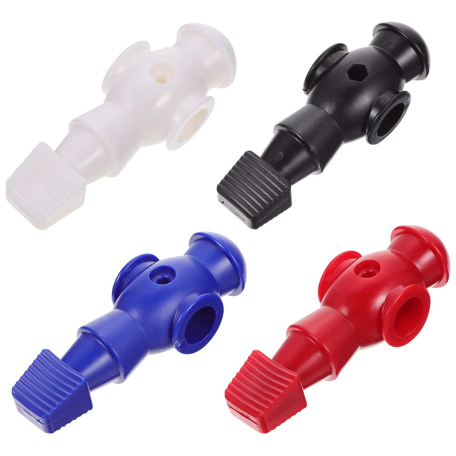 

4Pcs Football Table Player Resin Replacement Bright Color Lightweight Waterproof Mechanical Foosball Game Parts