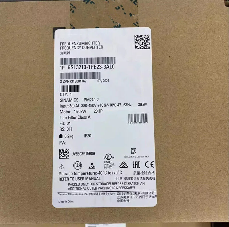 

1PC NEW 6SL3210-1PE23-3AL0 6SL3 210-1PE23-3AL0 INVERTER 1 YEAR WARRANTY