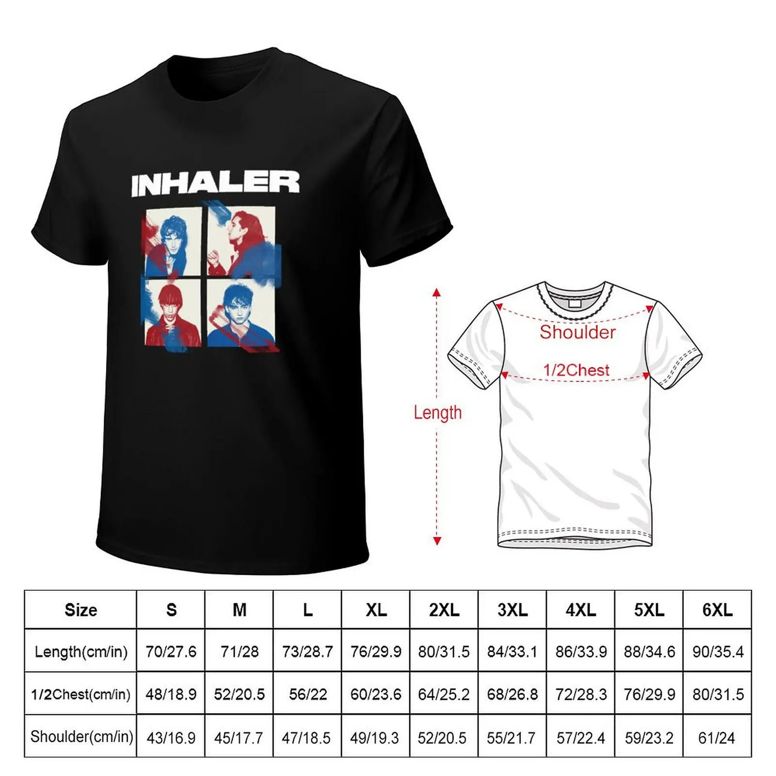 inhaler band, inhaler, band, elijah hewson, indie, josh jenkinson T-Shirt korean fashion new edition graphic tshirt men