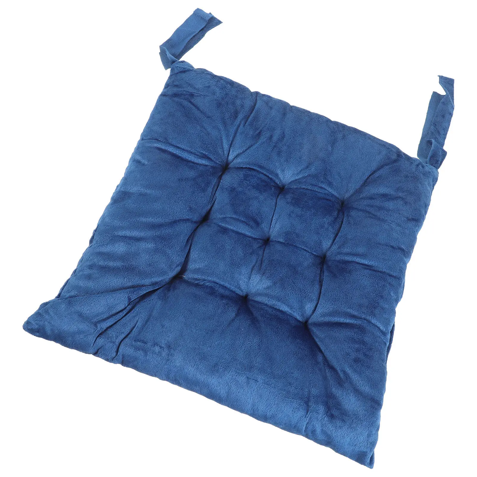 2Pcs Dining Chair Cushion Decorative Seat Pad Household Seat Cushion Strap Soft Comfortable for Home Office Car Sofa