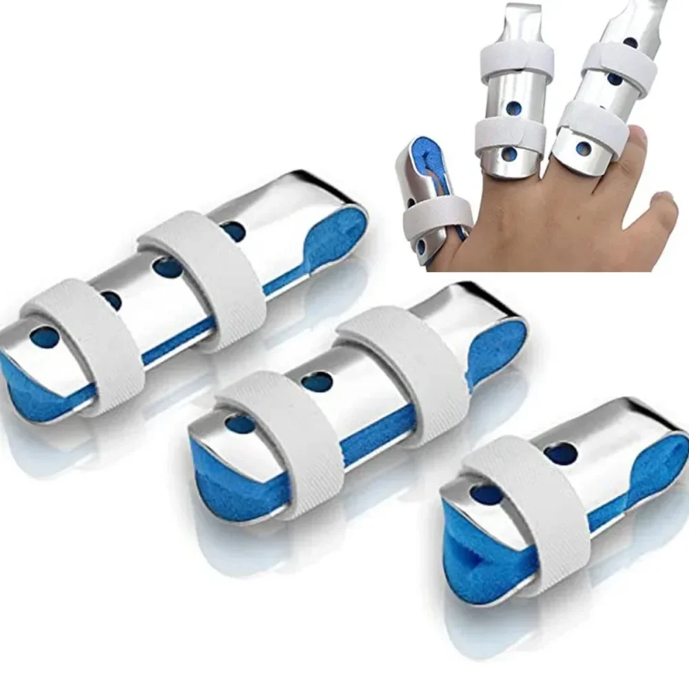 S/M/L Finger Injury Protect Brace Medical Finger Splint Fixator Arthritis Recovery Pain Relief Support Aluminum Finger Corrector