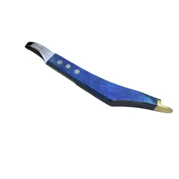 Coltello a ferro di cavallo, taglia zoccoli per bovini e pecore, in acciaio inossidabile, design per mancini e destrimani, taglio a ferro di cavallo con manico in legno 12 best sales strumenti per la rifinitura degli zoccoli - №6