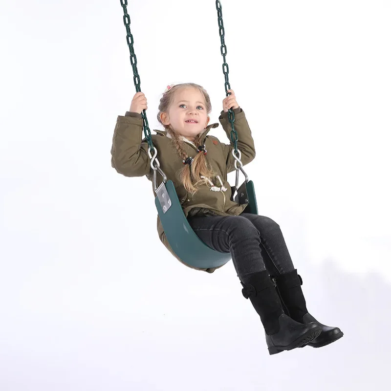 داخلي في الهواء الطلق الفناء الخلفي حديقة مرافق التسلية إيفا لوحة لينة مقعد مسطح سوينغ مع 201 سلسلة لعبة أرجوحة للأطفال يتأرجح