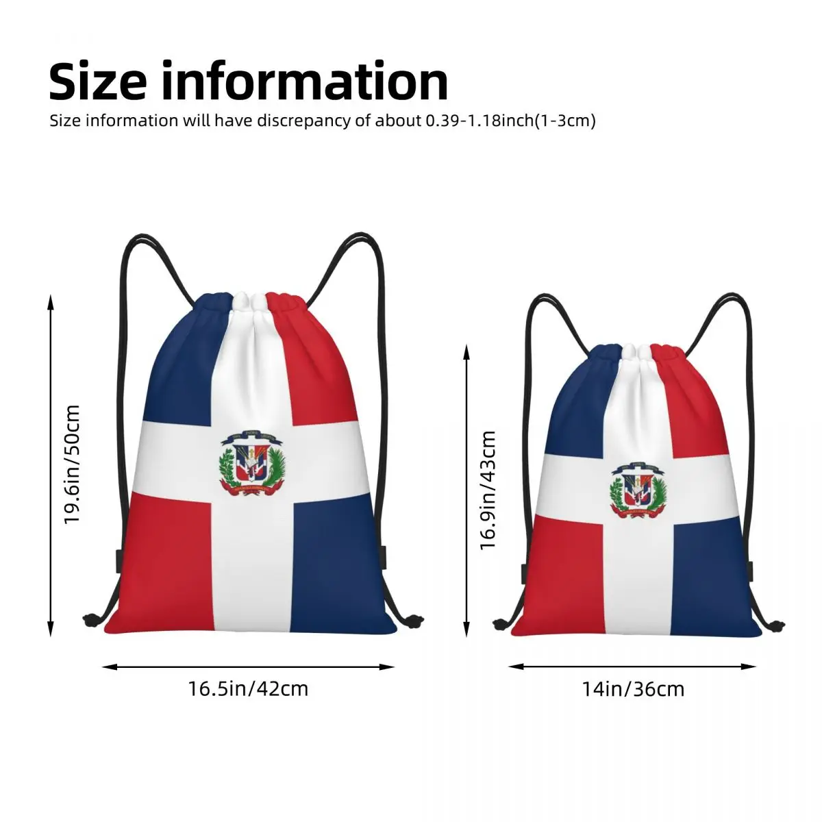 Dominican Republic Flag Duvet Sticker T-Shirt Cell Phone Case Drawstring Bags Gym Bag Top Quality Knapsack Snug Backpack