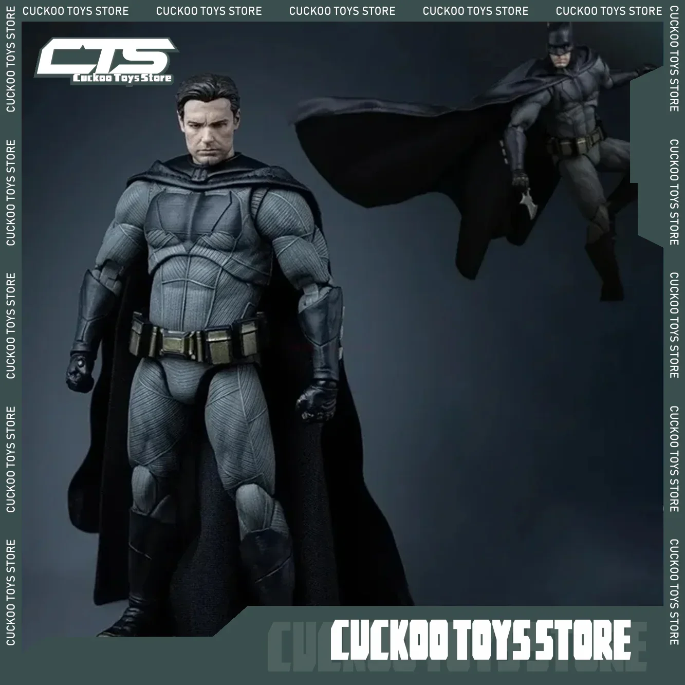 Original New Fondjoy Toys Big Ben Batman Figure Batman Movie BVS Light Armor Batman DC Multiverse 7-Inch Movable Figure