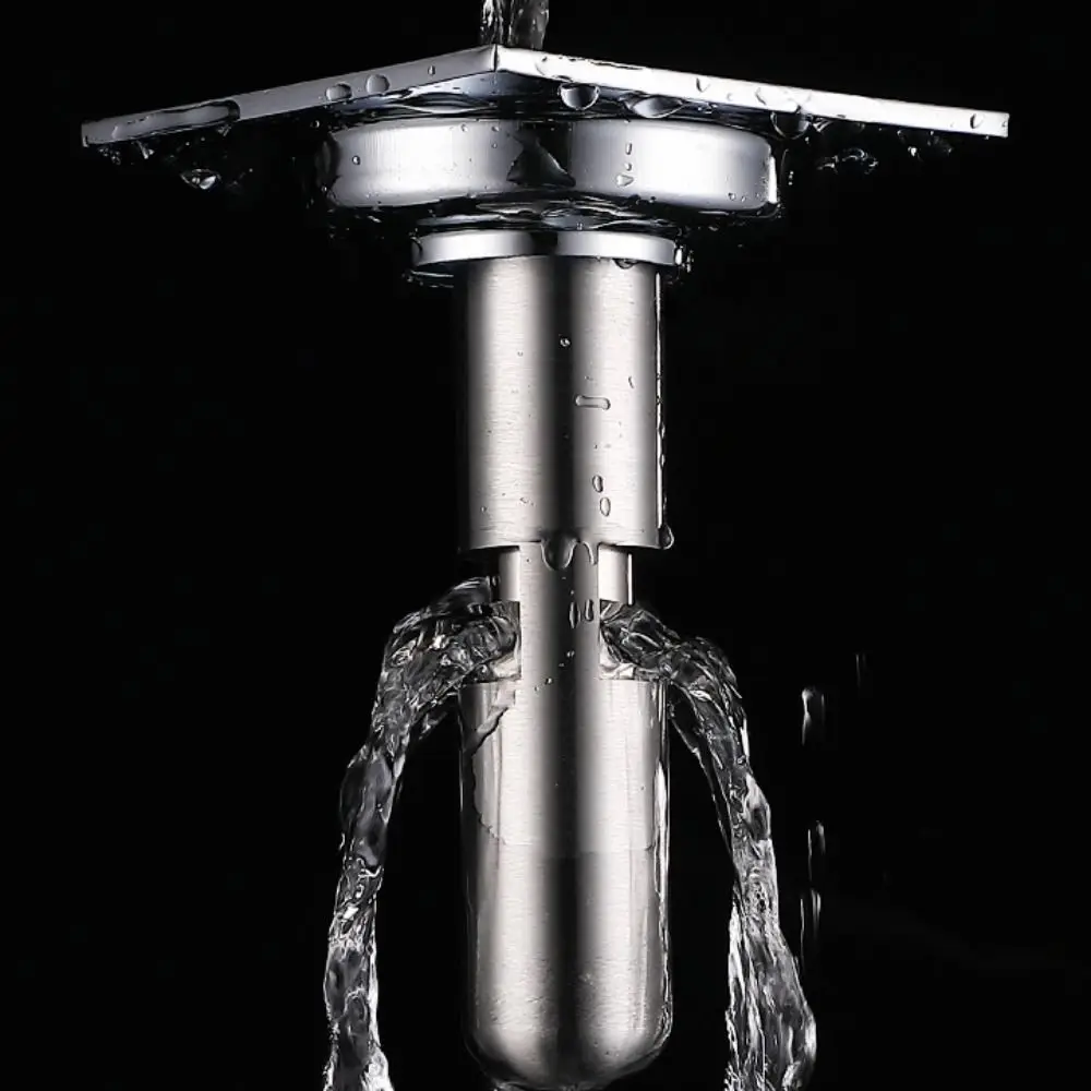 

Stainless Steel Floor Drain Cores Extension Pipe with Hair Catcher Floor Drain Backflow Preventer Efficient Drainage Anti-odor