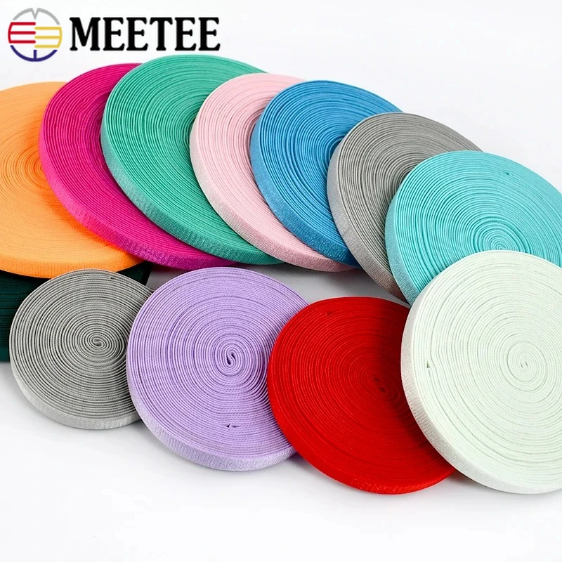 

5/10/20Meters 10mm Colored Elastic Bands Bra Strap Underwear Rubber Band Bandage Girdle Fastener Stretch Tape Sewing Accessoies