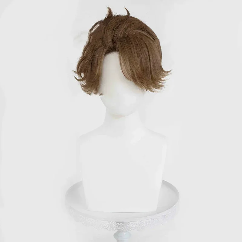 Anime Gra Aesop Carl Embalmer Strój Cosplay Agent Pogrzebowy Zielony Płaszcz Montażowy Uniform Peruka Męski Strój na Halloween Karnawał Suitx;2'a