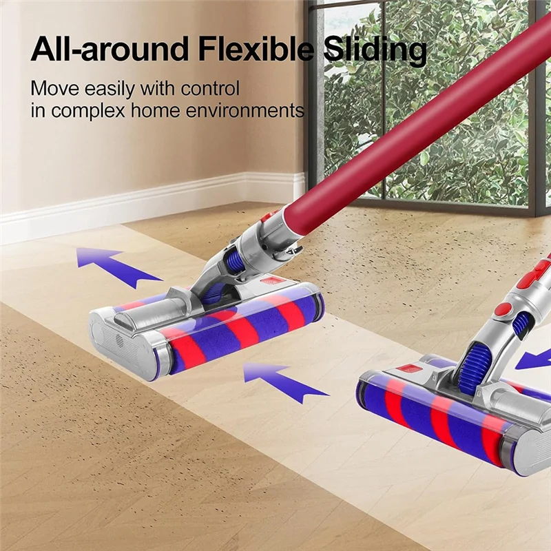 Remplacement de la tête d'aspirateur pour Dyson, tête de moteur série V7 V8 V10 V11 V15, tête de nettoyage à rouleau souple, brosse à double rouleau