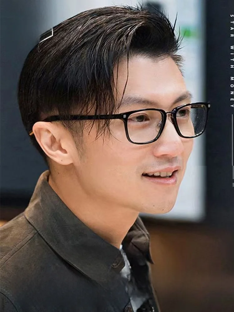 快適なブルーライトカット、耐放射線性、スクエアフレーム、メンズ老眼鏡、aomai高精細ブラック、高齢者向け