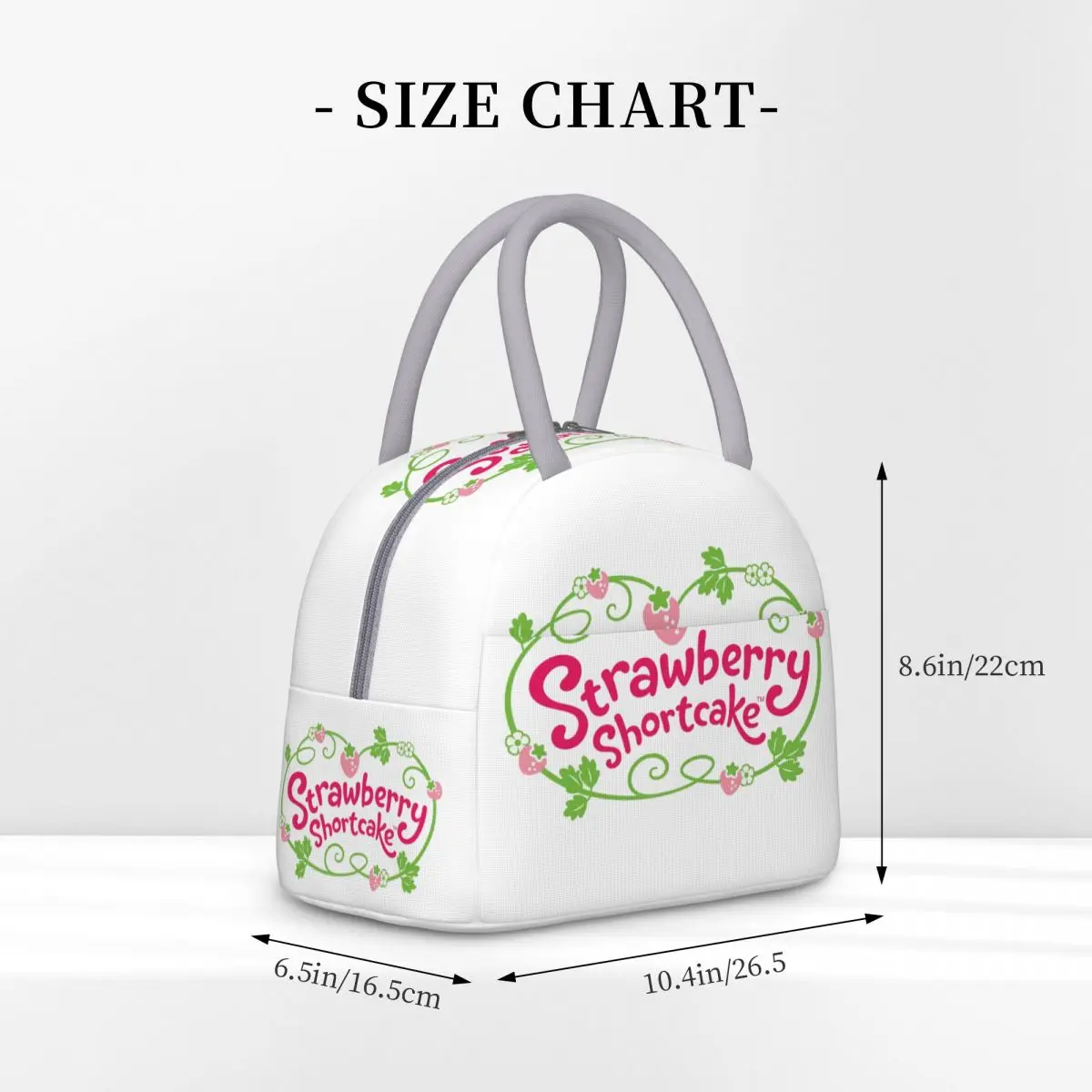 Strawberry Cake Insulated Lunch Bags Food Container Bags Reusable Thermal Cooler Lunch Box For School Office