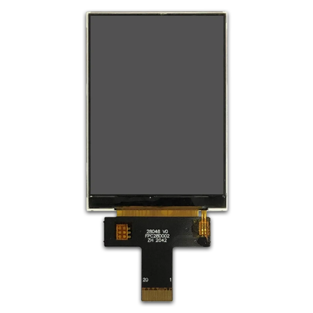 2.8 inch 480x640 TFT display ST7701S 2-Lane MIPI interface 750 nits no touch option customizable lcd module with touch panel