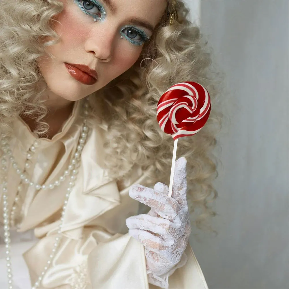 

200Pcs White Lollipop Sticks Plastic Cake Decoration DIY Candy Making Accessories Reusable Cake Pop Holder Sticks for Caramel