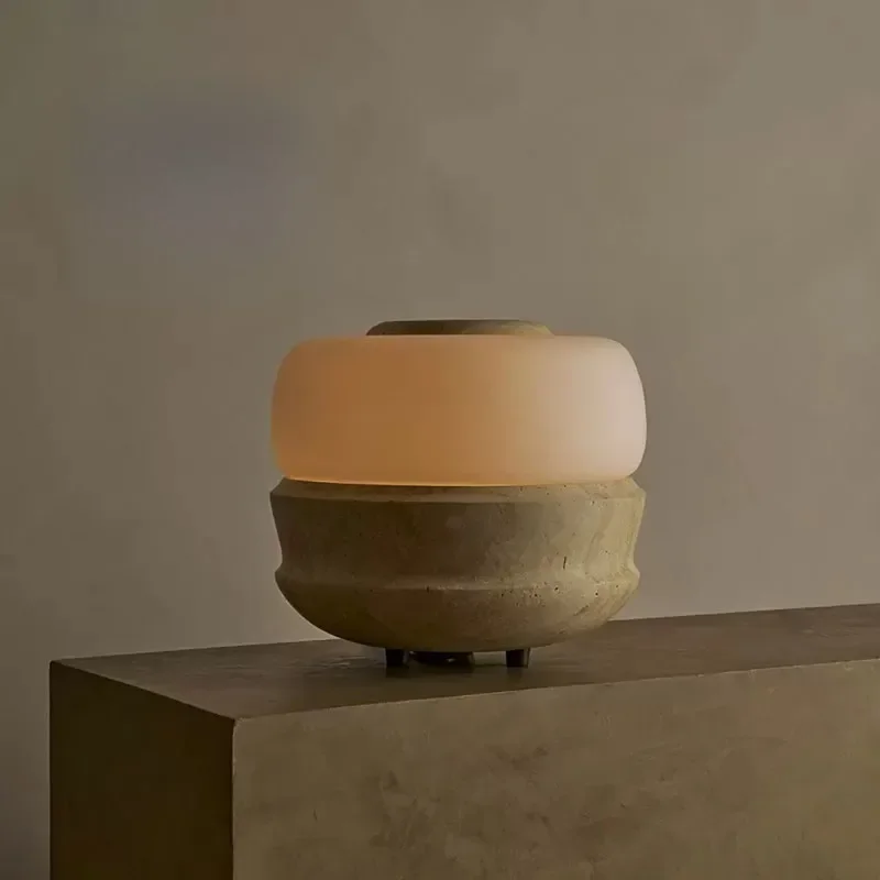 【Natural】Modern Natural Marble Brass Bedside Lamp Nordic Minimalist Light For Hotel Homestay Bedroom Study