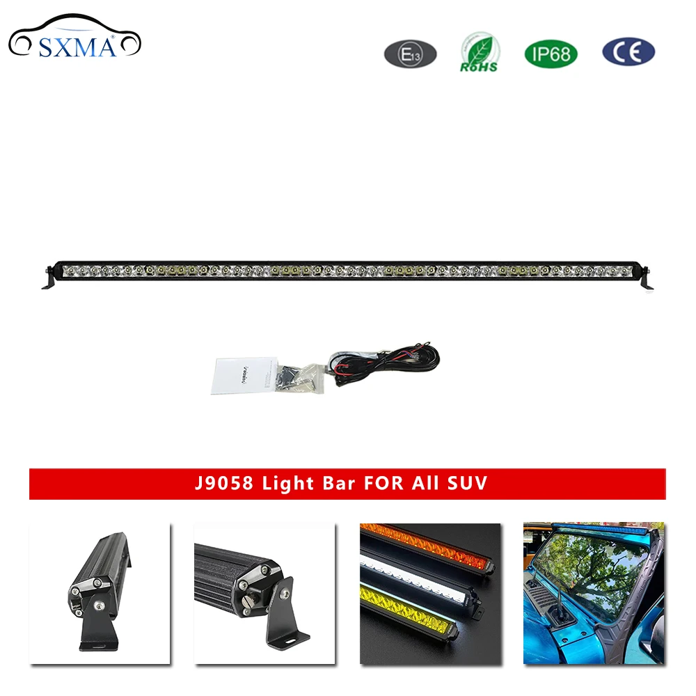 

SXMA J9058 Offroad Led Light Bar Spot Flood Combo Beam Светодиодная рабочая световая панель для автомобиля