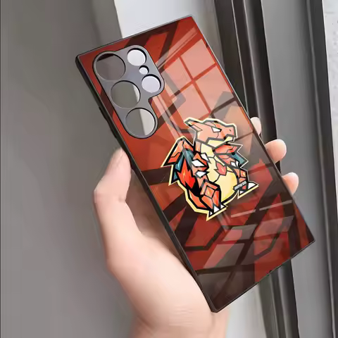 Pokemons Pixel Art Phone Case For S24 Ultra Samsung S23 Fe S22 S20 S21 Plus Galaxy A54 A34 A24 A53 Note 20 Glass Cover