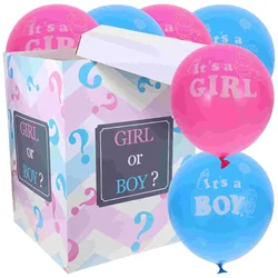 1 Set Baby Shower Gender Reveal OR GIRL Baby Balloon Box for Baby Shower