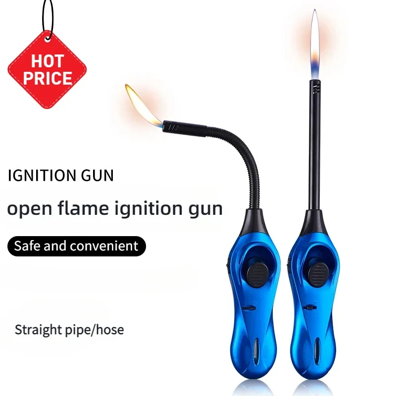 Gun Igniter Gas Stove Open Flame Ignition Natural Gas Kitchen Extended Lighter Candle Long Mouth Hose Ignition Stick Gadgets