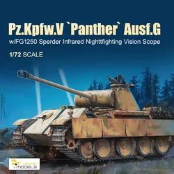 VESPID Model Assembly Tank Model Kit VS720008 Black Panther Medium Tank Night Combat 1/72