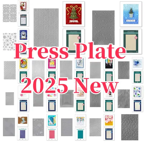 स्नोफॉल कंट्री प्रेस प्लेट्स हॉट फ़ॉइल DIY स्क्रैपबुक क्राफ्ट सजावट एम्बॉसिंग टेम्प्लेट सप्लाई क्रिसमस न्यू के लिए 10 best sales गर्म पन्नी प्लेटें - №4