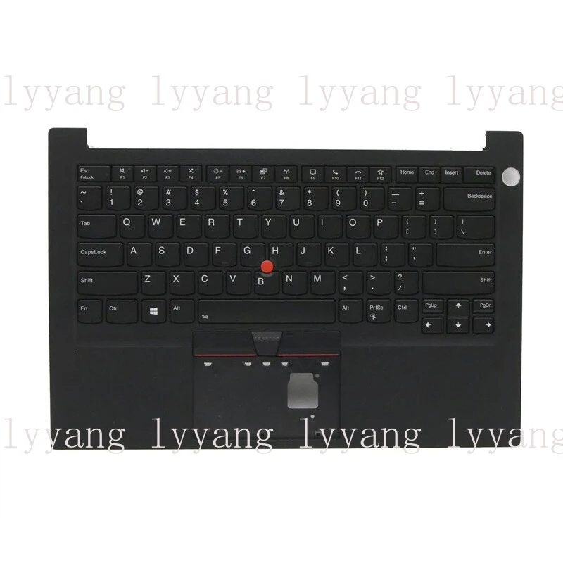 f For Lenovo Thinkpad E14 Gen 2 Palmrest US Keyboard KB Bezel Backlit 5M11A35060