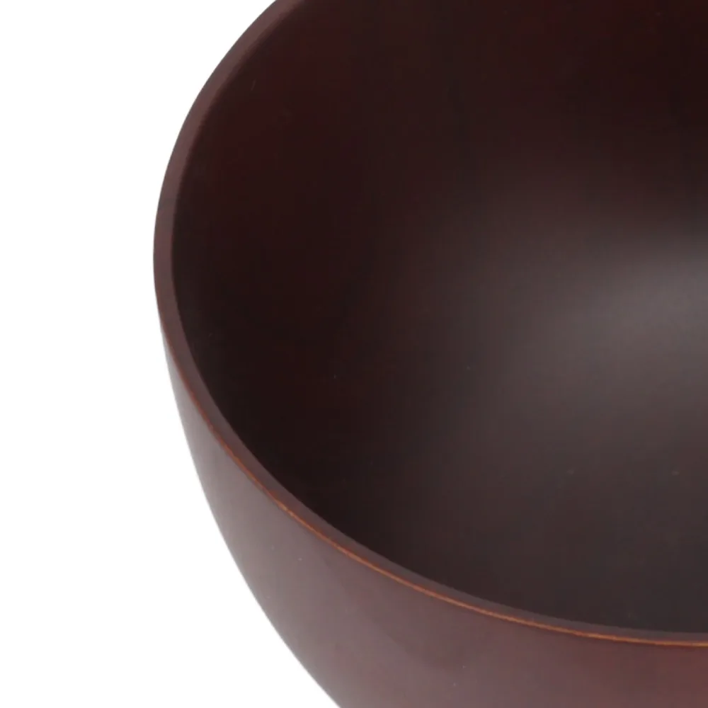 Hand Wash Wood Noodle Bowl Smooth Surface Round Shape Ramen Bowl Lightweight Thickened Bowl Wall Soup Bowl Meal Serving