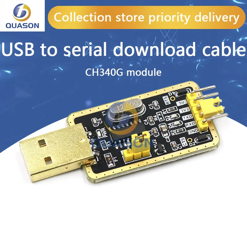 Módulo CH340 en lugar de PL2303 CH340G RS232 a TTL, módulo de actualización de puerto USB a serie en placa de nueve cepillos para arduino, Kit Diy