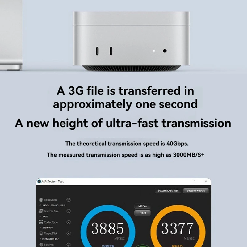 

40Gbps USB4 M.2 MVME 2280 SSD Enclosure 3 SSD Case External SSD Case Docking Station for Mini US PLUG-ABVP