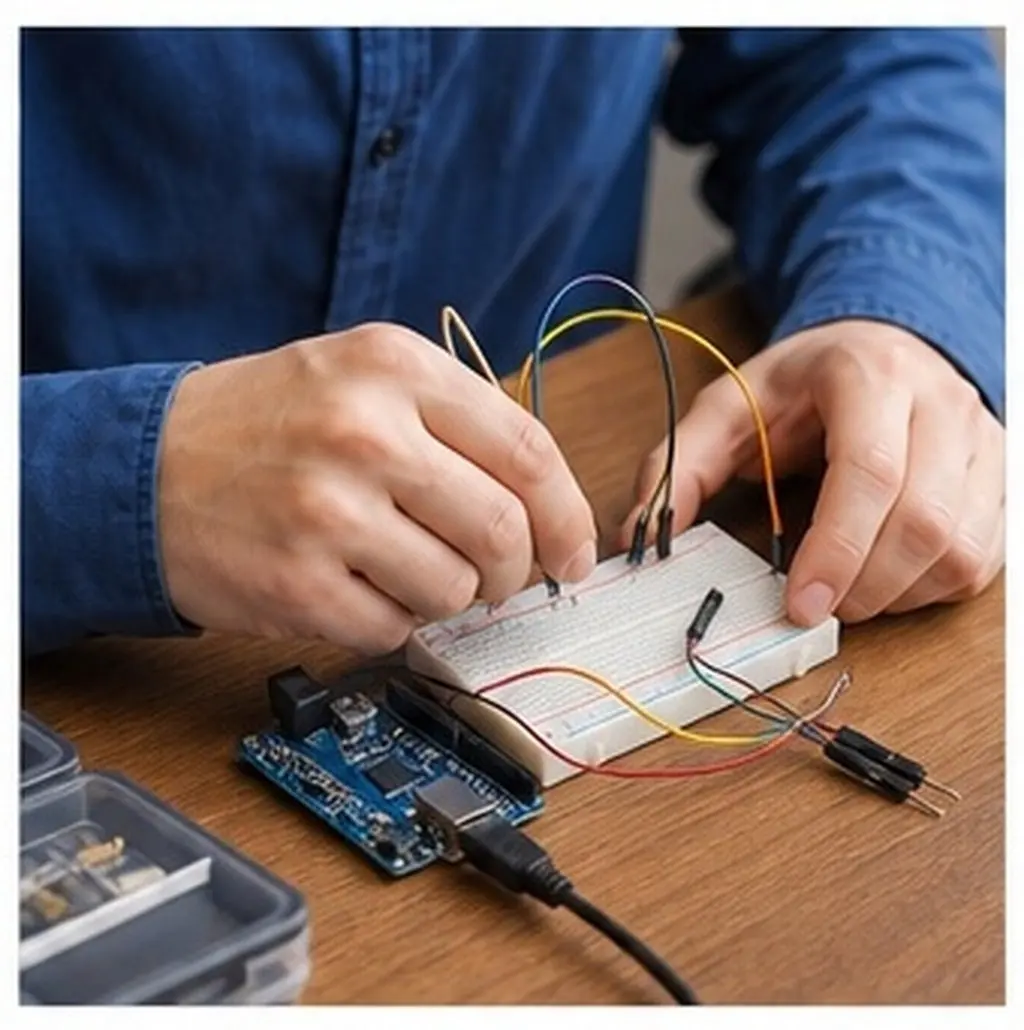 40Pcs 20Cm Premium Jumper Cables Male to Male Header 2.54mm Compatible Breadboard Prototyping Development Board