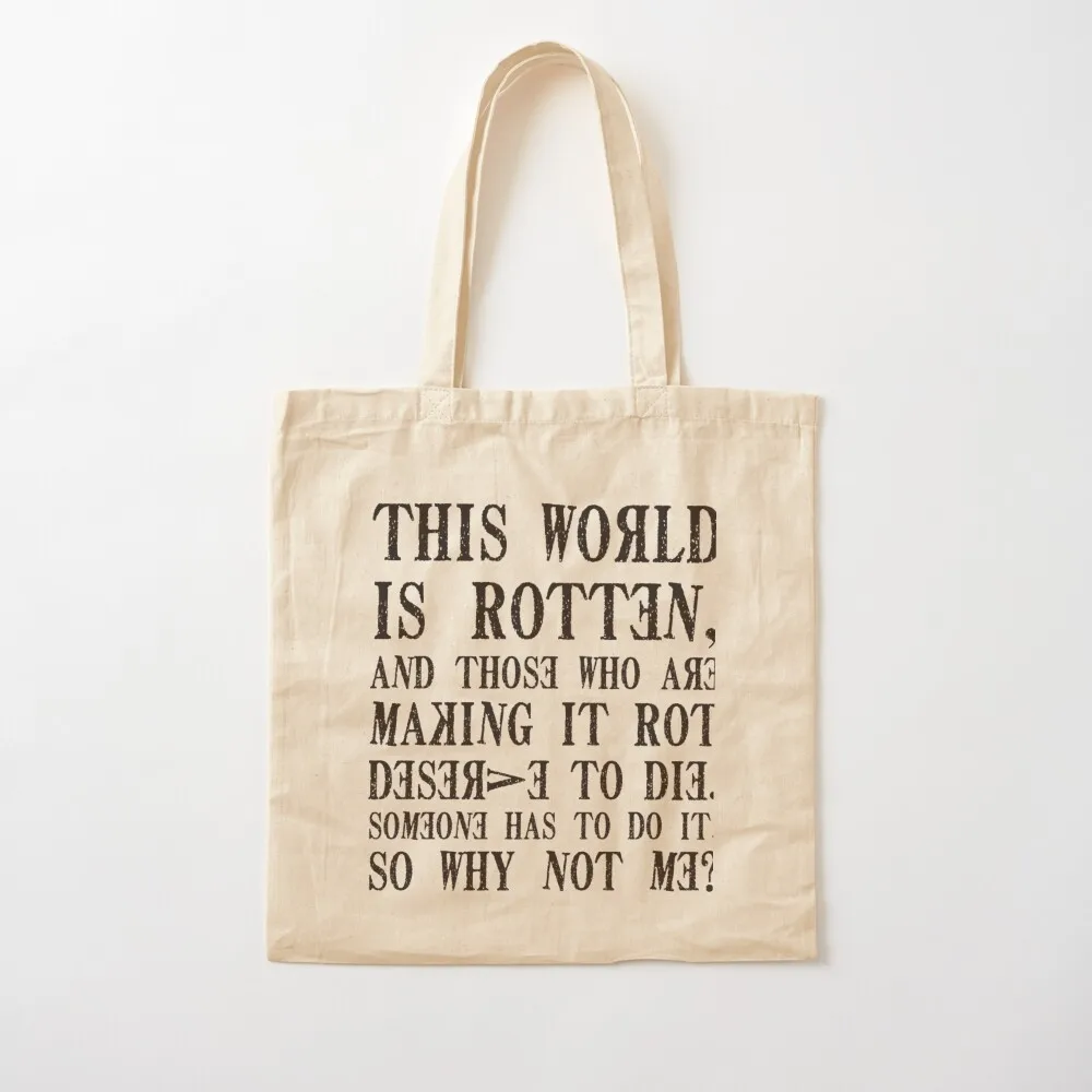 

This world is rotten - anime Tote Bag custom canvas bag Women's bag supermarket folding free delivery bags