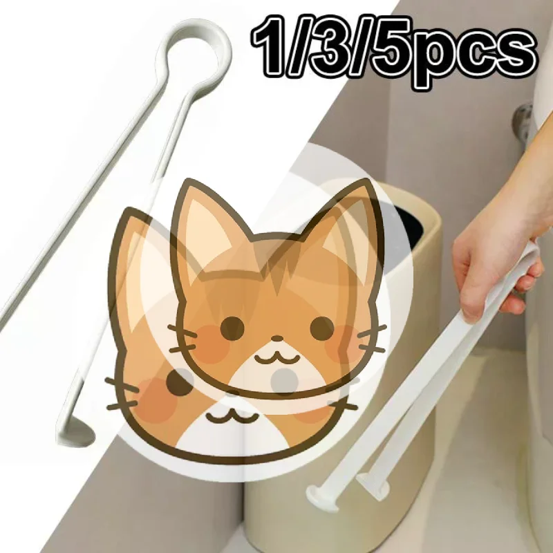 

1/3/5 шт. Захват для мусора с плоским концом, зажим для мусорных пакетов, многофункциональный инструмент для уборки