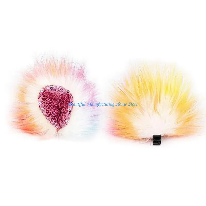 

E56A Лолита, пушистый головной убор, животное для кошачьих ушей, карнавальный костюм, аксессуар для волос