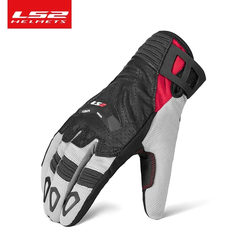 LS2 Motorcycle Riding Gloves Anti-fall Locomotive Racing Touch Screen Riding Equipment Men Women Summer Breathable Four Season