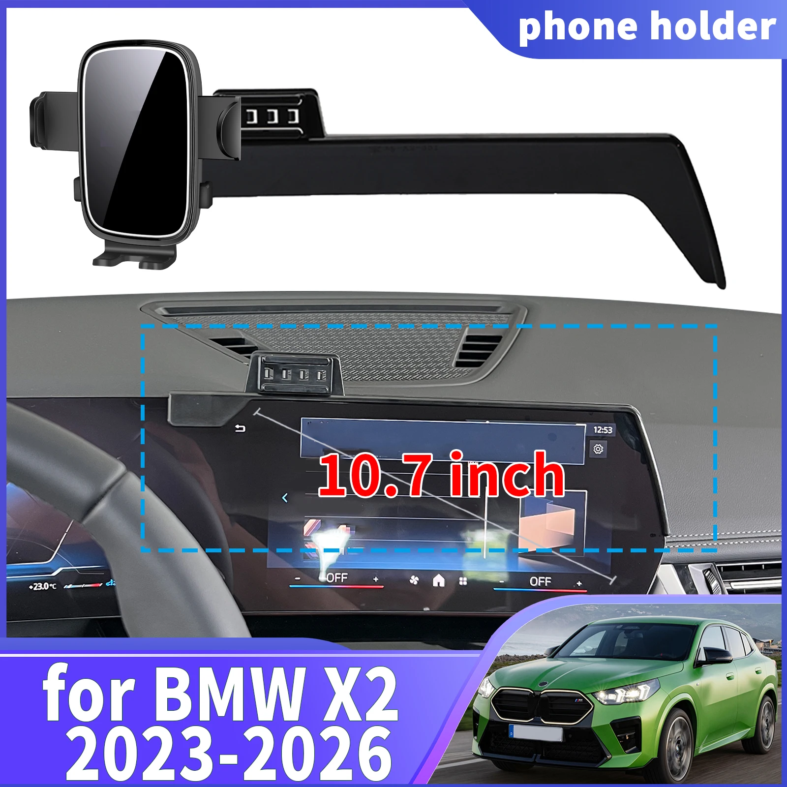 

fit for BMW X2 2023 2024 2025 2026 ix2 ​​Navigation Phone Holder Mount Customized Car accessoires