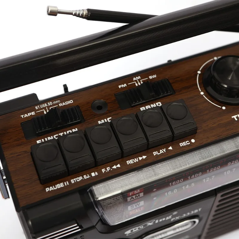 Nostalgischer Retro-Multiband-Radio, multifunktionaler Bluetooth-Recorder mit hoher Lautstärke