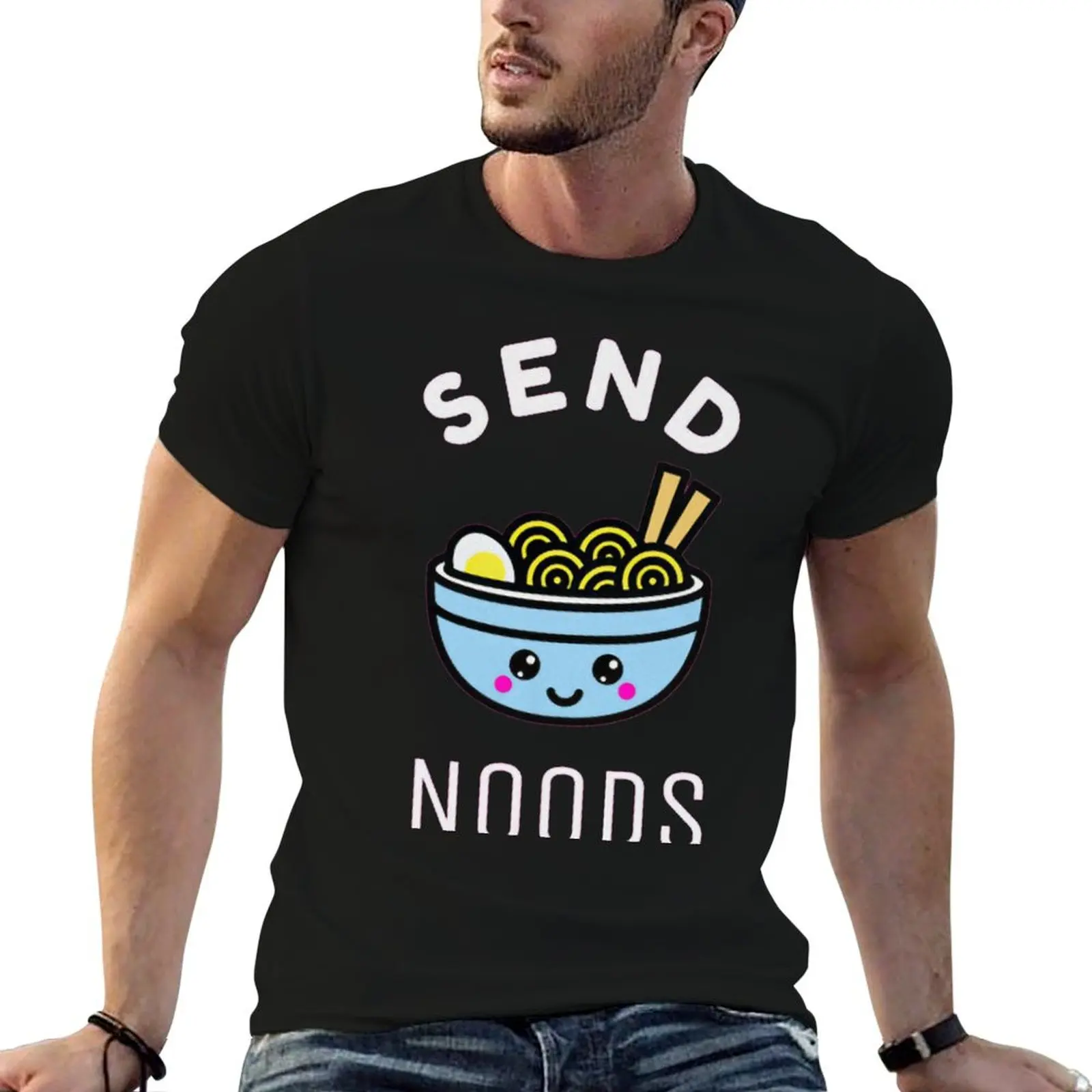 

man shirts T-Shirt for man Send t Noods graphic anime shirt t