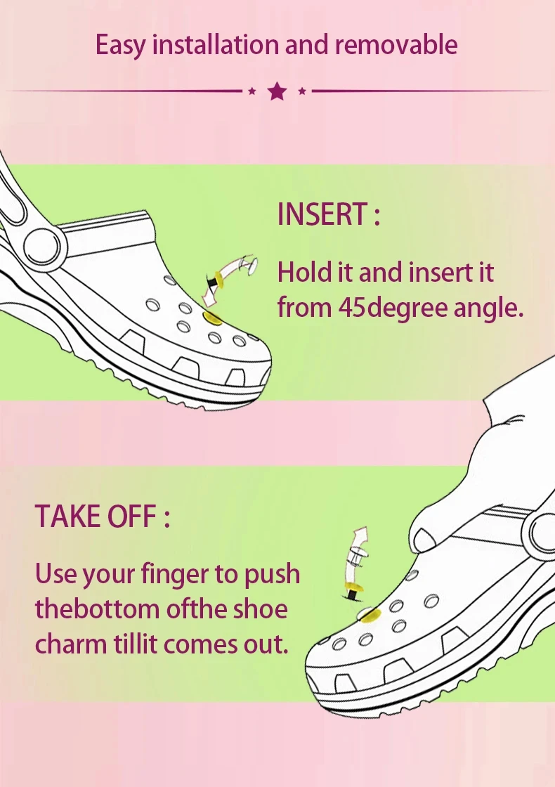 Modisches 1-Set mit Perlen, schwarzen Blumen, Schuhanhänger, Sandalen, Charms, Dekorationsset für Kinder und Frauen, Loch-Schuhzubehör, Neu – Detail 3