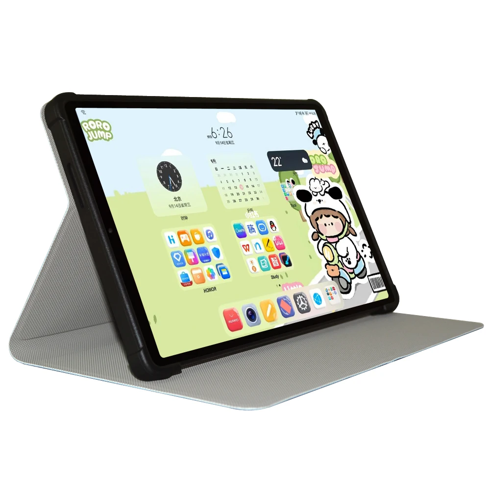 Für Funda Alldocube iPlay 70 Mini 8,68 Zoll Tablet-Hülle Flip Book Cover mit TPU Airbags stoßfeste Rückseite