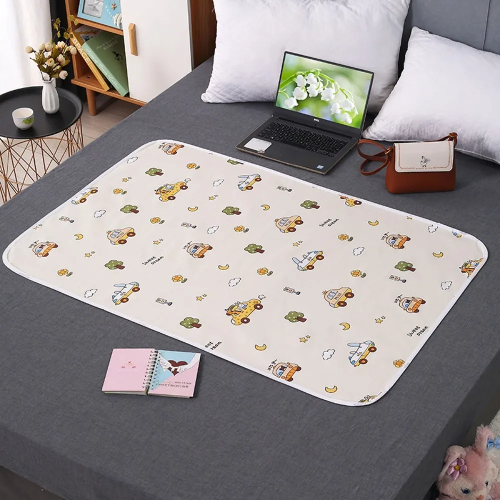 

Soft Skin-friendly Urine Mat Cartoon Dino Washable Bedding Urine Pads Breathable Leakproof Washable Urine Pad Toddlers