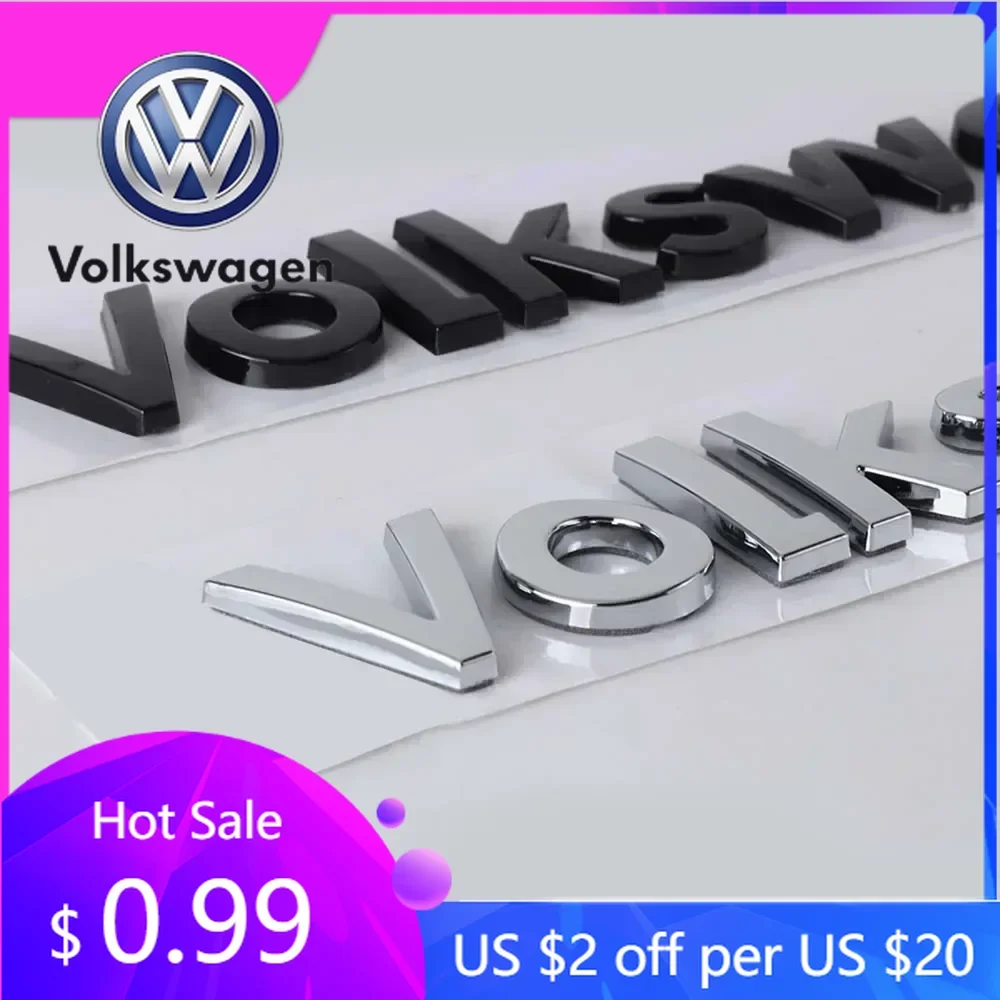 

Декоративная наклейка с логотипом Volkswagen для багажника автомобиля VW Jetta MK5 Golf, для VW Golf MK5 MK6 MK7 Passat Polo CC Auto St