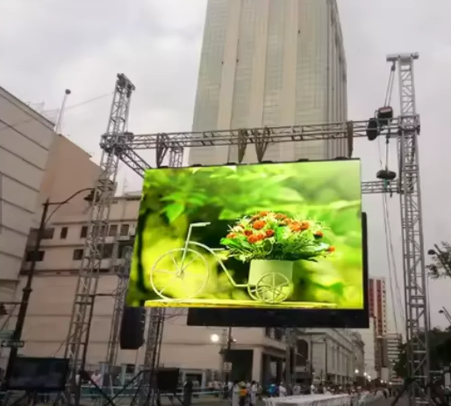 في الهواء الطلق عالية الأداء P2.976 تأجير شاشة عرض جدار الفيديو عالية الدقة المرحلة كومة شاشة Led لحفل مهرجان الموسيقى