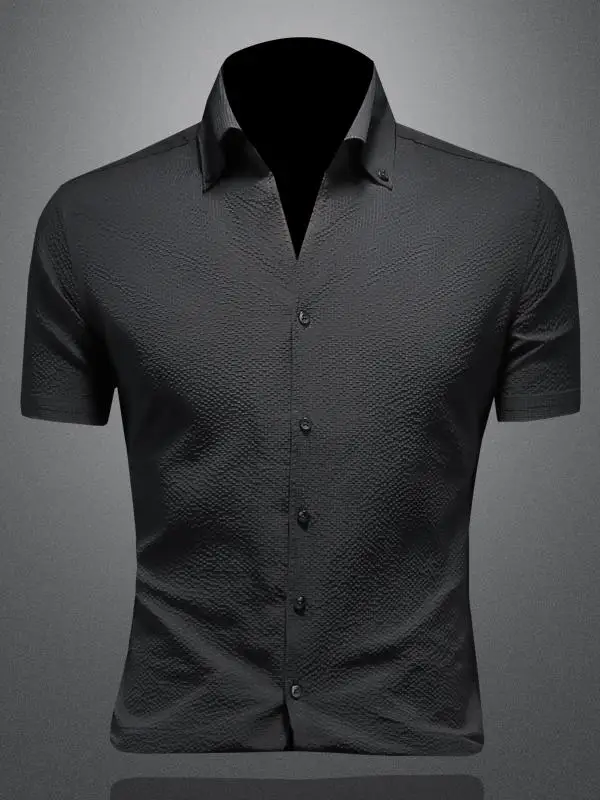 

Men's ort Sve V-Ne irt Breathable Faionable Busin Casual f Sve Summer New Sle High-End Sensation f S...